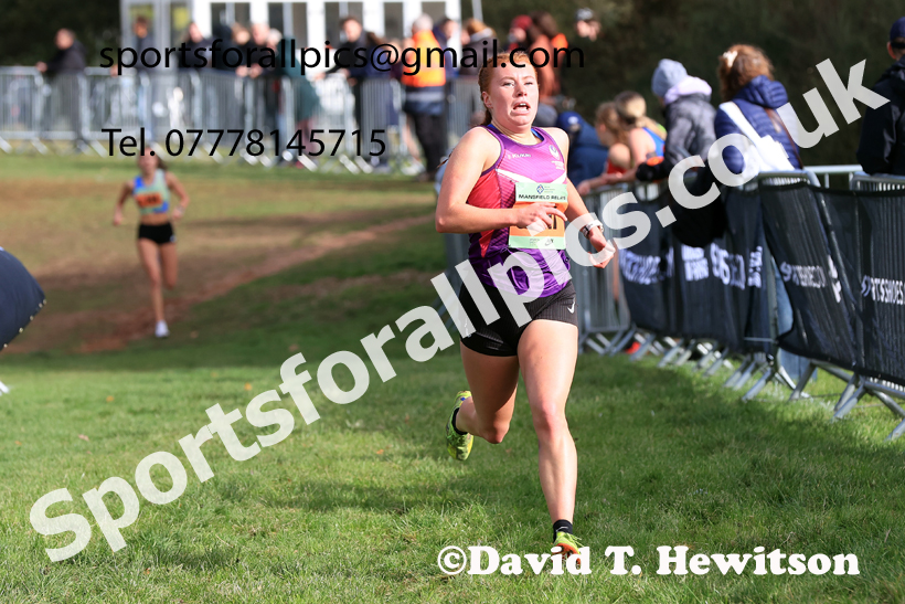 Junior Womens 2025 National Cross Country Relays, Berry Hill Park, Mansfield. Photo: David T. Hewitson/Sports for All Pics